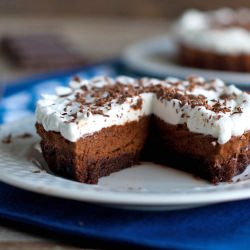 French Silk Brownie Pie
