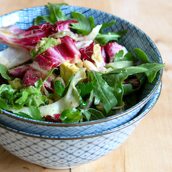 Arugula, Radicchio, Fennel Salad