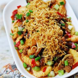 Beancurd With Pork & Mushrooms