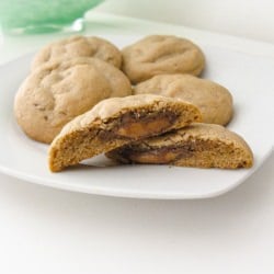 PB Rolo Stuffed Cookies