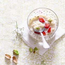 Strawberry Rice Pudding