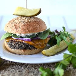 Chili Lime Black Bean Burgers