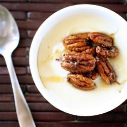 Maple Pudding with Pecans