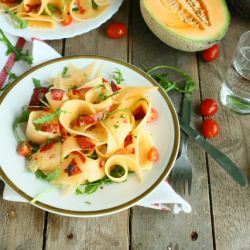 Cantaloupe and Chorizo Salad