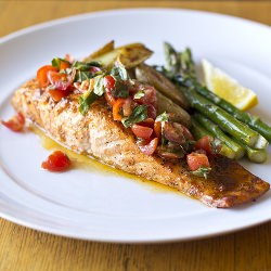 Garlic-Crusted Salmon