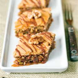 Baklava with Nutella Glaze