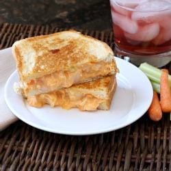 Buffalo Shrimp Grilled Cheese
