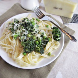 Lemon Broccoli Fettucine
