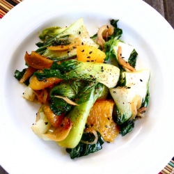 Bok Choy with Crispy Garlic