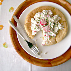 Bran Omelette with Cottage Cheese