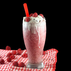 Raspberry Egg Cream