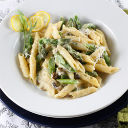 Lemon Truffle Pasta with Asparagus