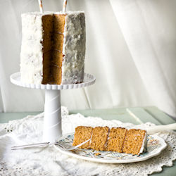 Thai Tea Cake with Coconut Frosting