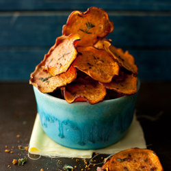 Orange Sweet Potato Baked Chips
