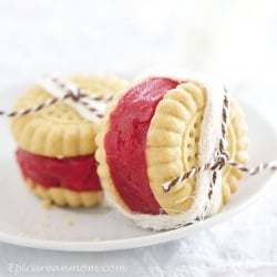 Strawberry Shortbread Sorbet