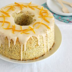 Tangerine Poppy Seed Chiffon Cake