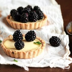 Blackberry Goat Cheese Tart