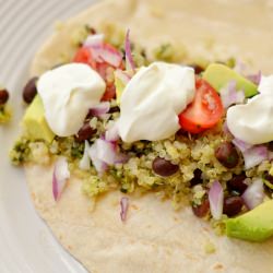 Quinoa & Black Bean Fajitas
