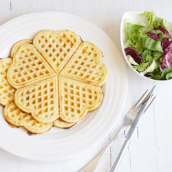 Waffles with Gruyère & Thyme