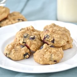 Blueberry Oatmeal Applesauce Cookie