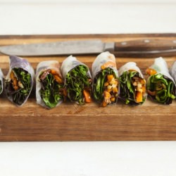 Roasted Carrot Spring Rolls