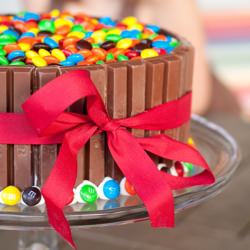 M&M Kit Kat Party Cake