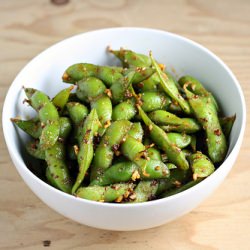 Chipotle-Garlic Edamame