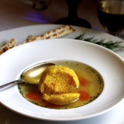 Saffron Matzoh Ball Soup