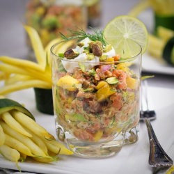 Trout, Mango and Avocado Tartare