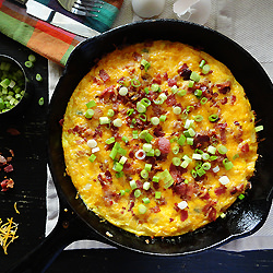 Cheesy Bacon Potato Frittata