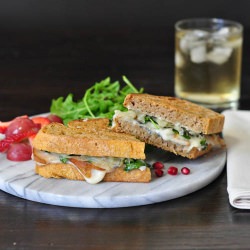 Pear, Chevre and Onion Sandwich