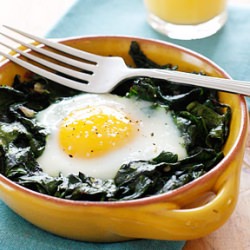 Eggs w/ Baby Spinach