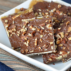 Chocolate Toffee Matzo Brittle