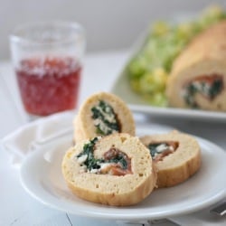 Spinach, Cheese & Salmon Biscuit