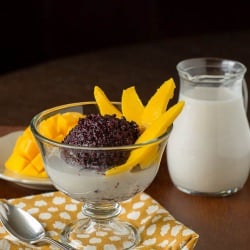 Sweet Coconut Sticky Rice w/Mango