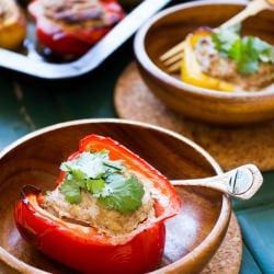 Pork and Ricotta Stuffed Peppers