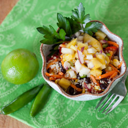Quinoa Salad w/ Jicama Salsa