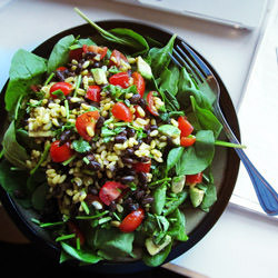 Spinach & Black Bean Salad