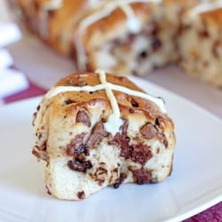 Chocolate Chip Hot Cross Buns
