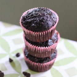 Double Dark Chocolate Muffins