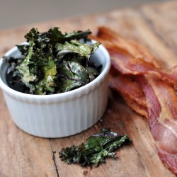 Bacony Salt and Vinegar Kale Chips