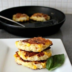 Corn and Feta Potato Cakes