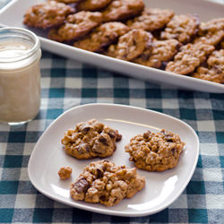 Tahini Oatmeal Choc. Chip Cookies