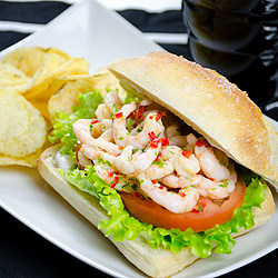 Marinated Shrimp Sandwich