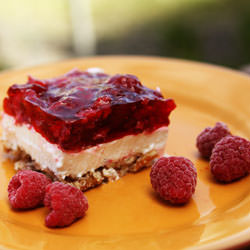 Raspberry Pretzel Jello