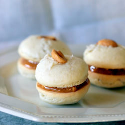 Caramel & Peanut Macarons