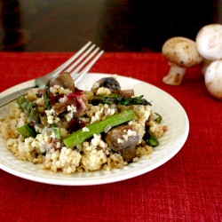 Mushroom Millet Pilaf