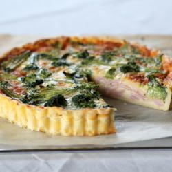 Ham, Cheese and Broccoli Quiche