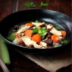 Chicken, Farro & Mushroom Soup