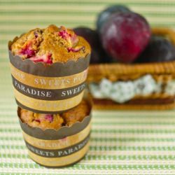 Spiced Plum Muffins
